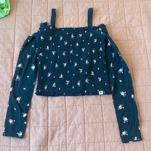 Abercrombie Kids navy floral Blouse